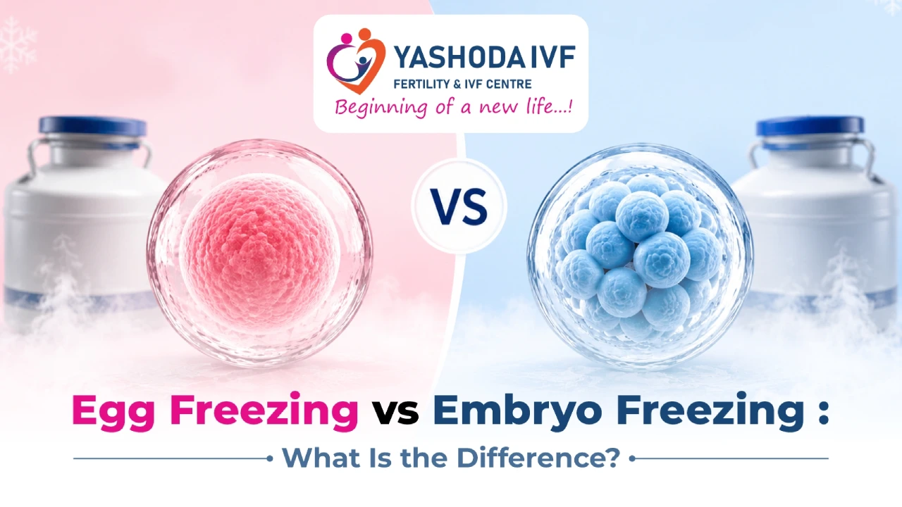 Egg Freezing vs Embryo Freezing: What Is the Difference? Image of yashoda ivf